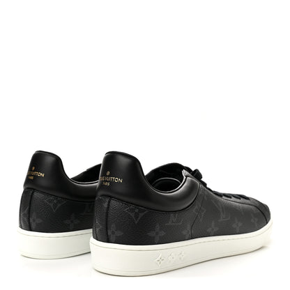 Louis Vuitton Calfskin Monogram Eclipse Luxembourg Sneakers 10 Black 5 of 9