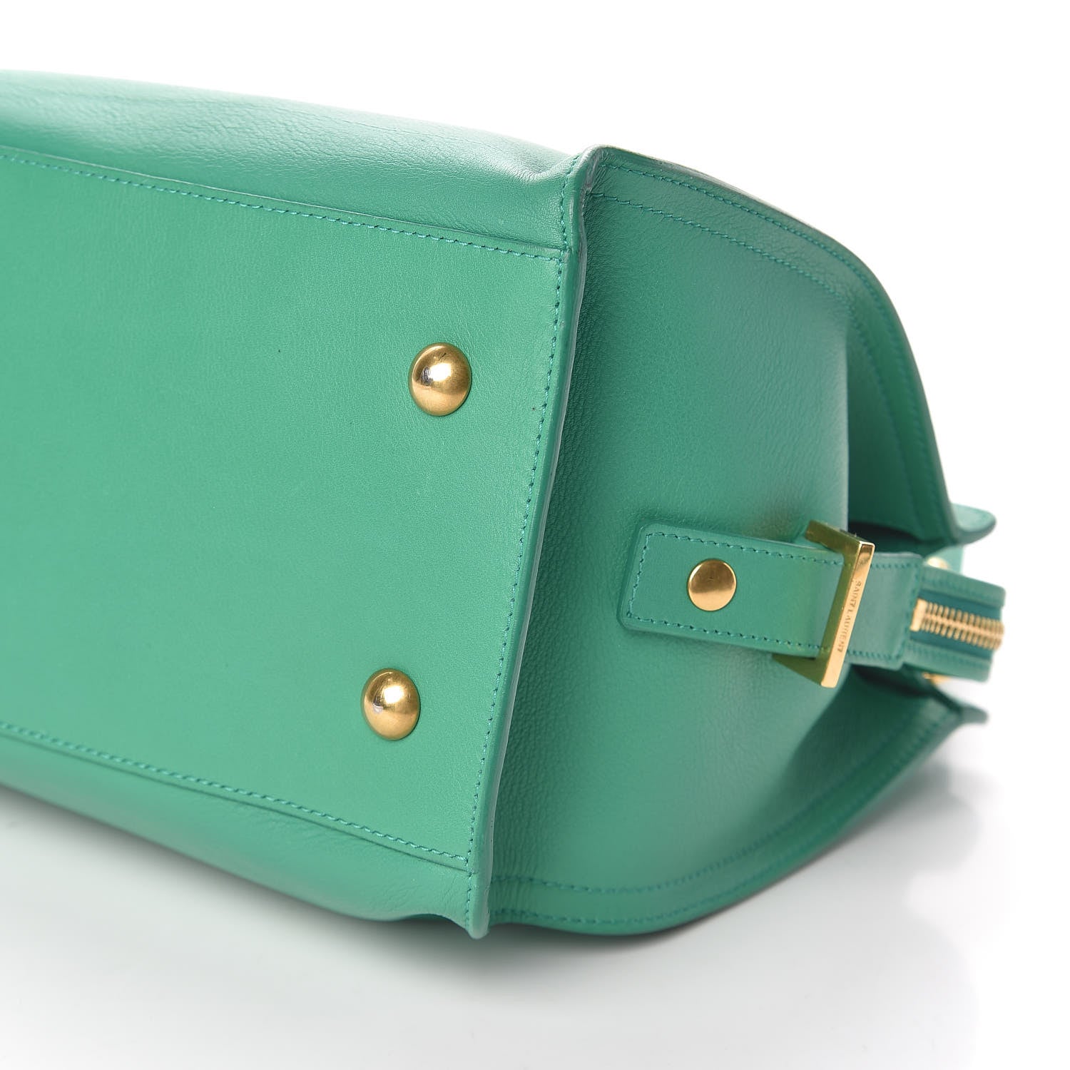 Saint Laurent Calfskin Small Classic Y Cabas Green 10 of 10