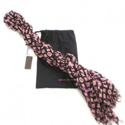 Louis Vuitton Silk Cashmere Monogram Ikat Stole Noir 3 of 6