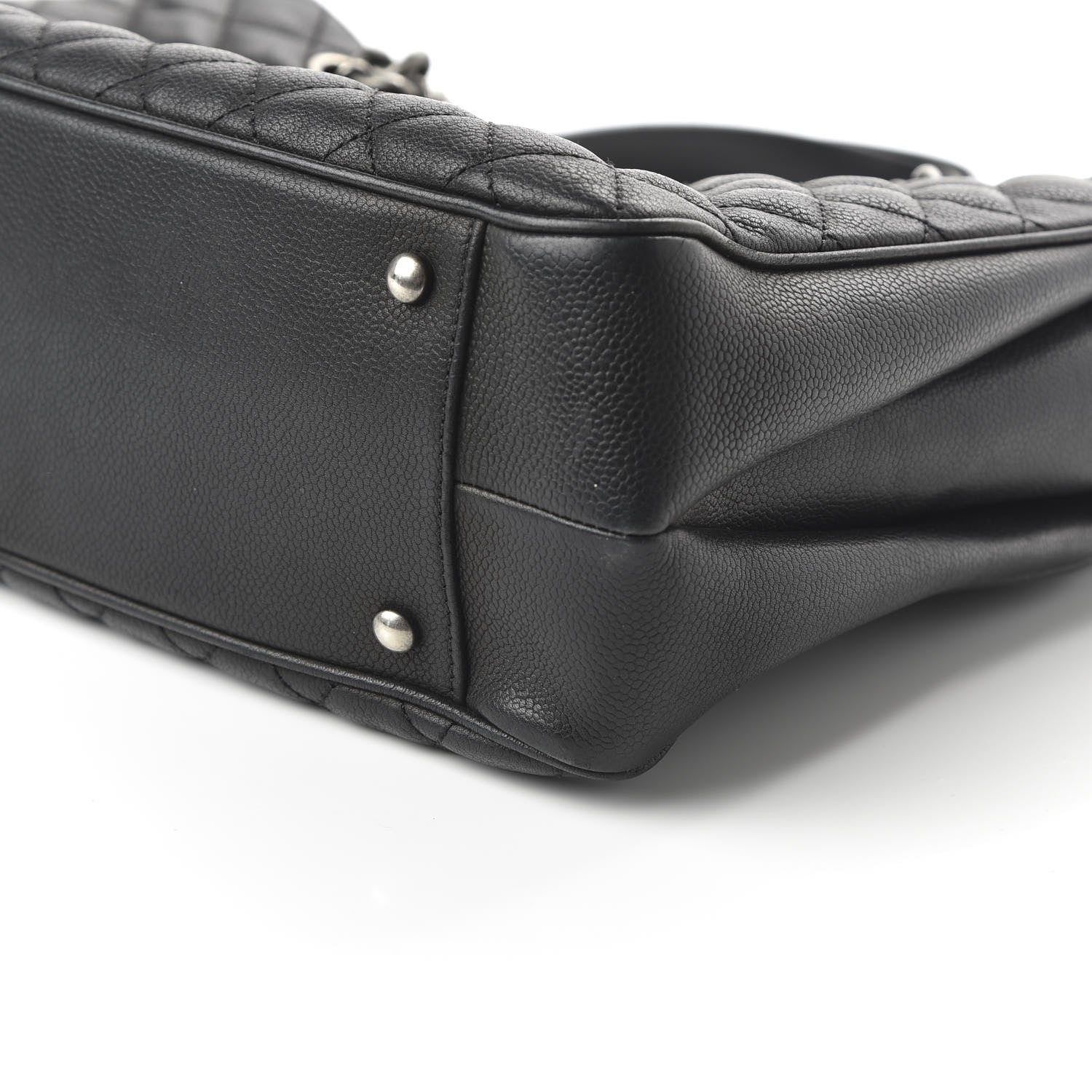 Chanel Caviar Quilted Medium Rock In Rome Tote Black 7 of 11