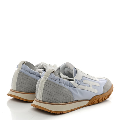 Hermes Suede Goatskin Jet Sneakers 39 Gris Arctique Blanc 5 of 8