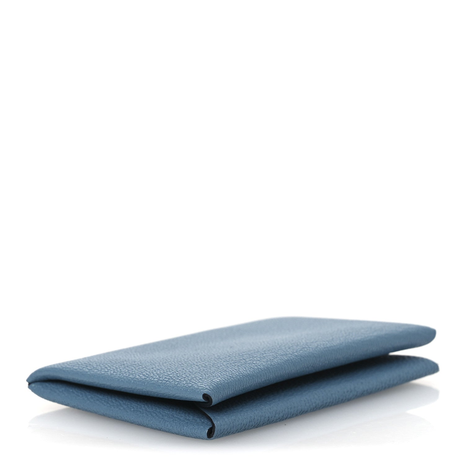 Hermes Chevre Mysore Calvi Card Case New Bleu Jean 4 of 7