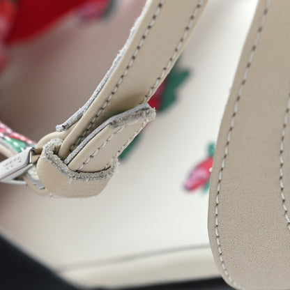 Gucci Calfskin Web Bow Children's Sandals 35 White 7 of 11