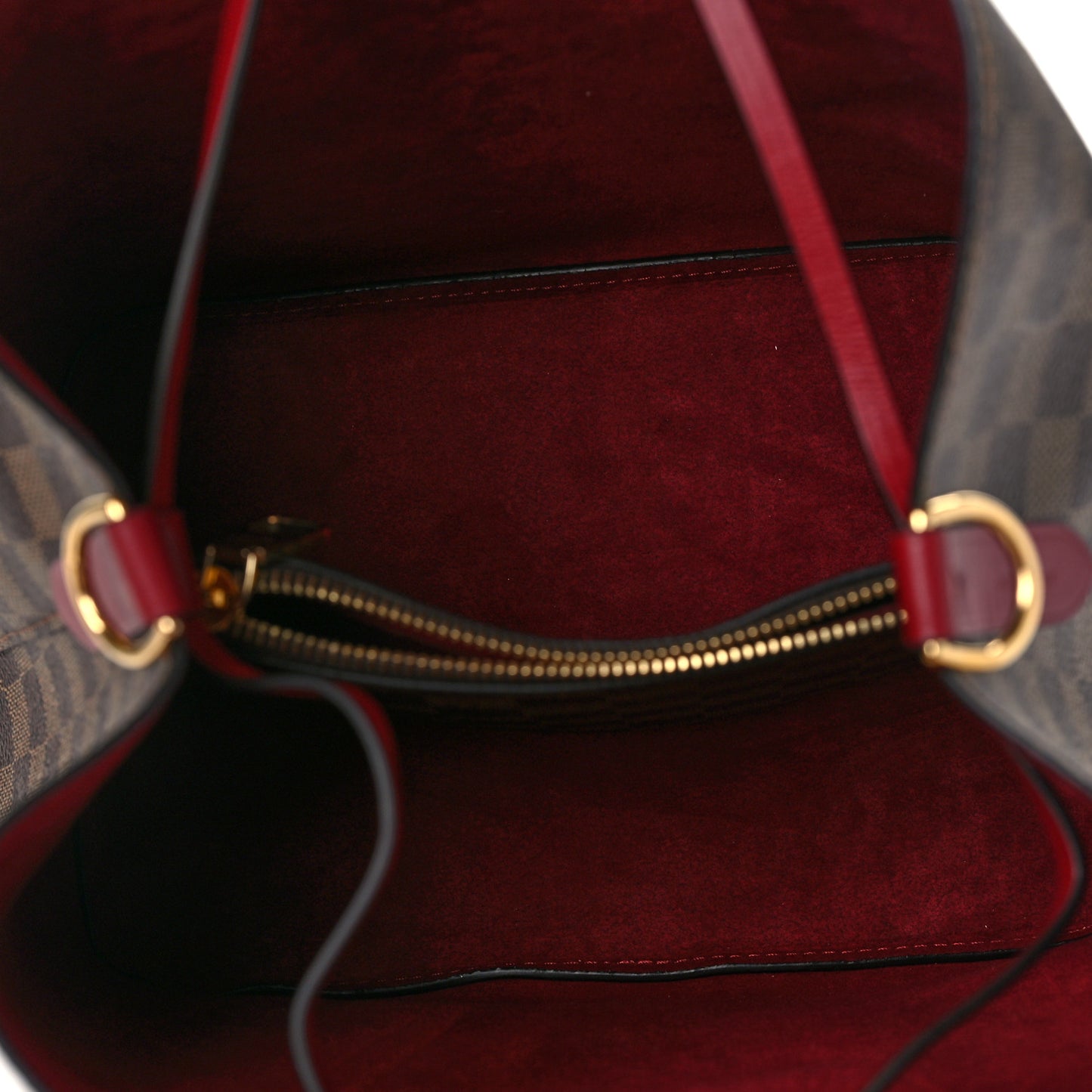 Damier Ebene Neonoe MM Cherry Berry