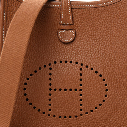 Hermes Taurillon Clemence Evelyne TPM Gold 10 of 11