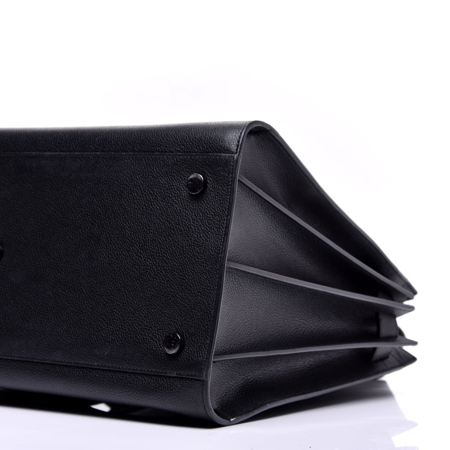 Grained Calfskin Large Sac De Jour Carryall Black