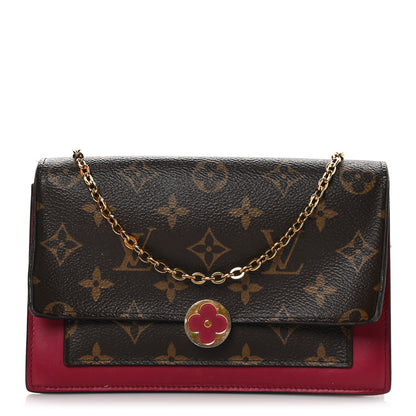 Louis Vuitton Monogram Flore Chain Wallet Fuchsia 1 of 13