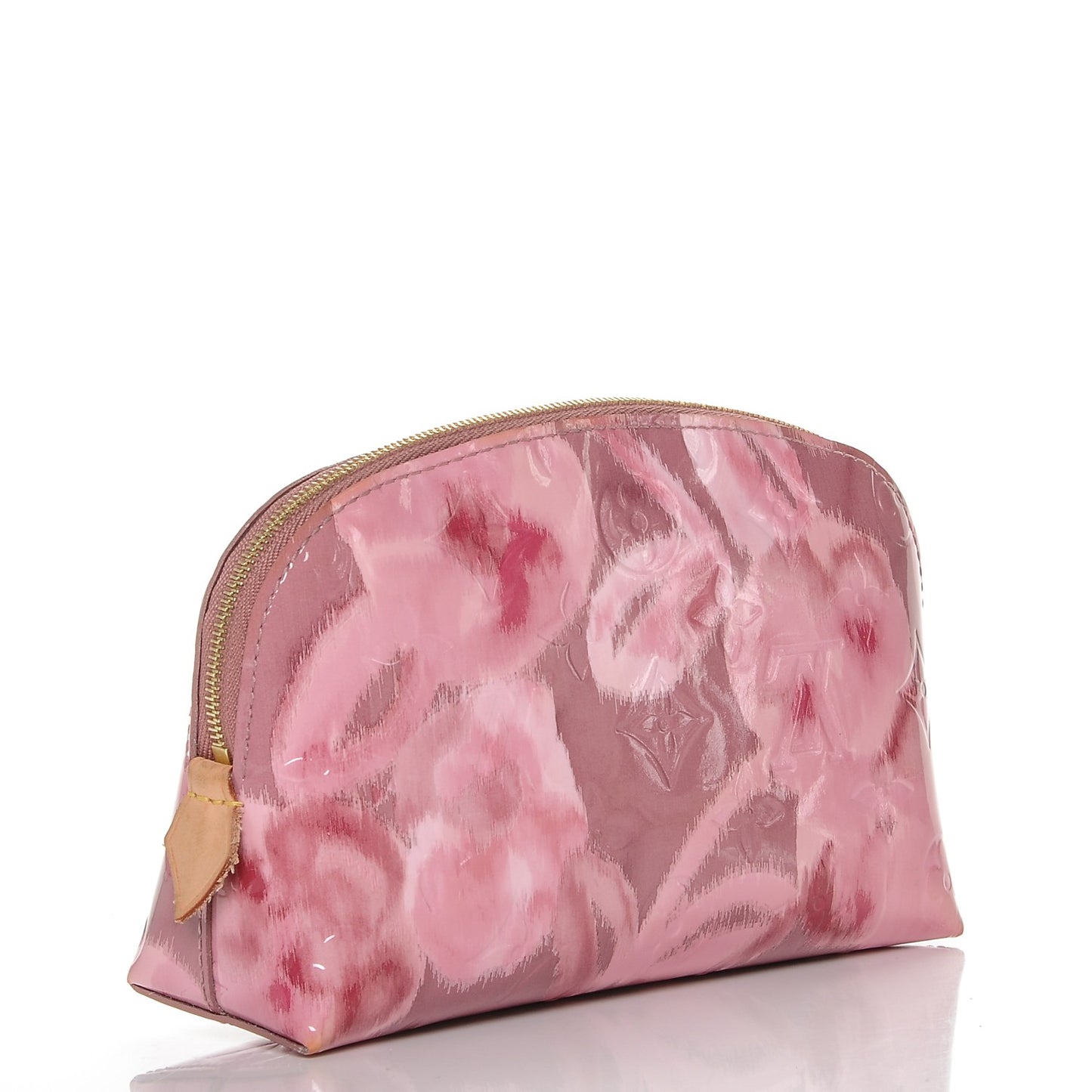 Vernis Ikat Cosmetic Pouch Rose Velours