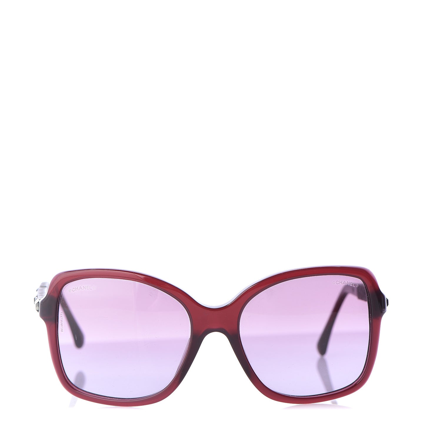 Crystal Baguette CC Square Sunglasses 5308 Red
