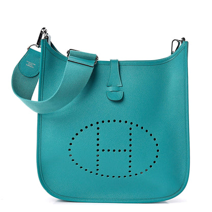 Hermes Epsom Evelyne III PM Bleu Paon 1 of 12