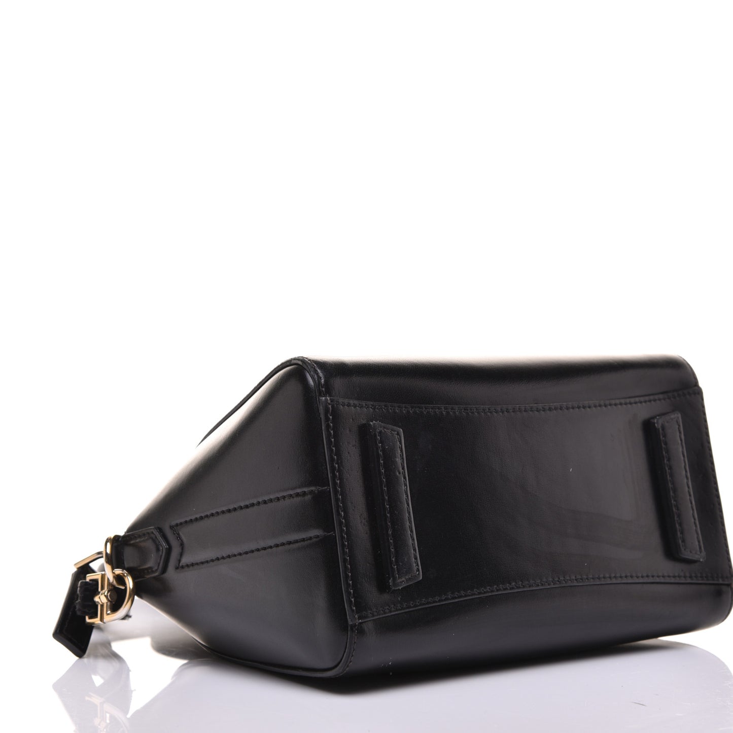 Shiny Lord Calfskin Mini Antigona Black