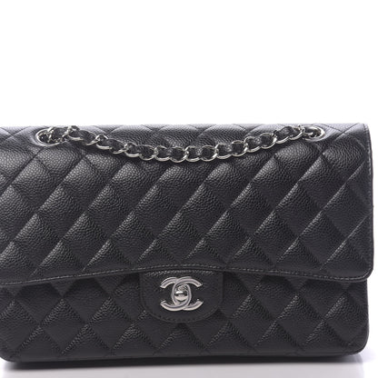 Chanel Caviar Quilted Medium Double Flap Black 11 of 12