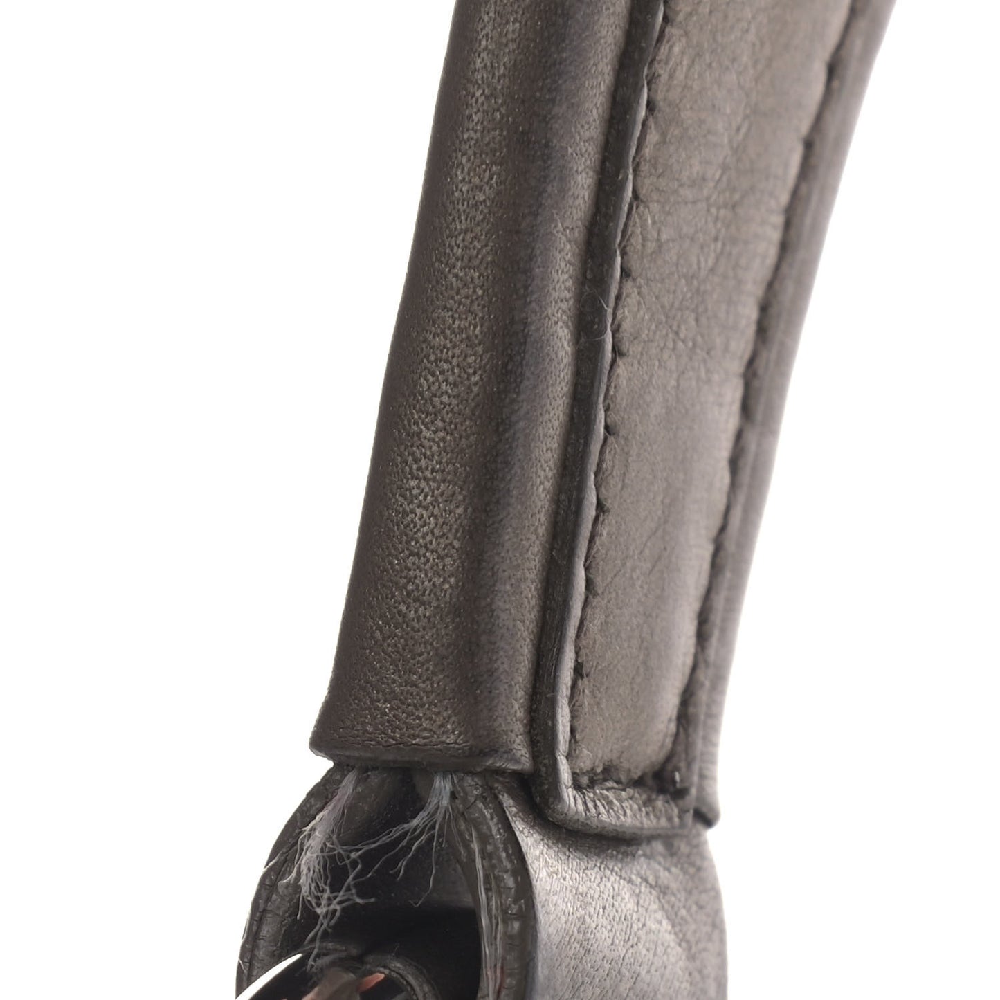 Metallic Soft Calfskin Two Pocket Hobo Fumo Mordore