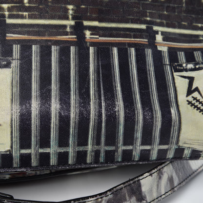 Proenza Schouler Calfskin PS1 Gotham Print Medium Satchel Fence Bike Ice 15 of 19