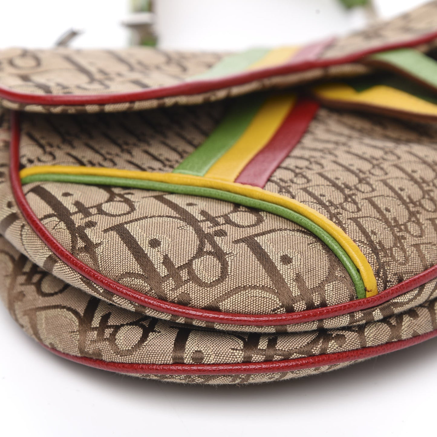 Monogram Rasta Saddle Bag Beige