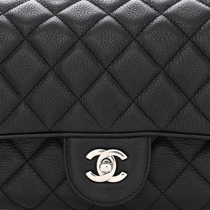 Chanel Grained Calfskin Quilted Medium Casual Rock Flap Black 8 of 13