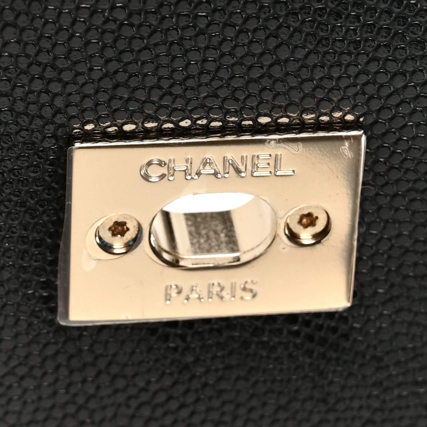 Chanel Caviar Lizard Embossed Quilted Extra Mini Coco Handle Flap Black 5 of 11