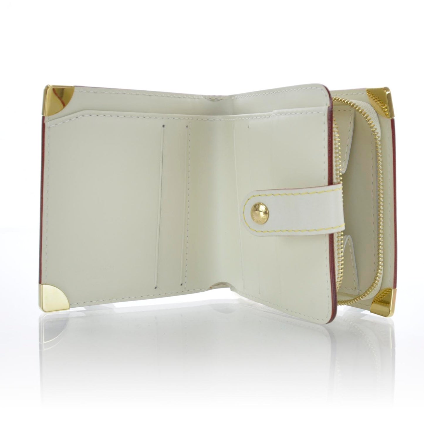 Suhali Compact Zipped Wallet White