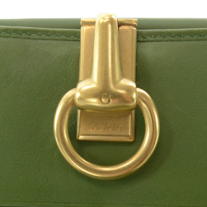 Gucci Leather Horsebit Compact Wallet Green 7 of 8