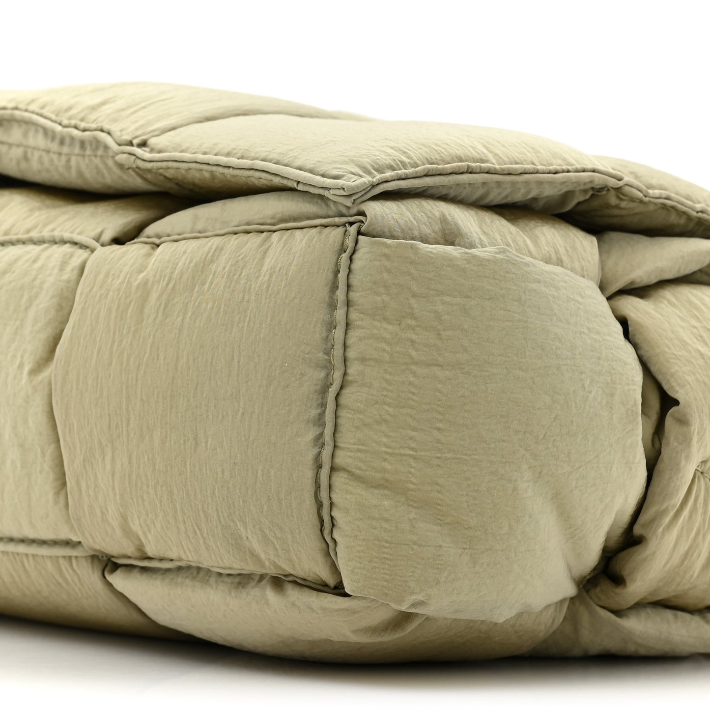 Nylon Intrecciato Padded Tech Cassette Bag Travertine