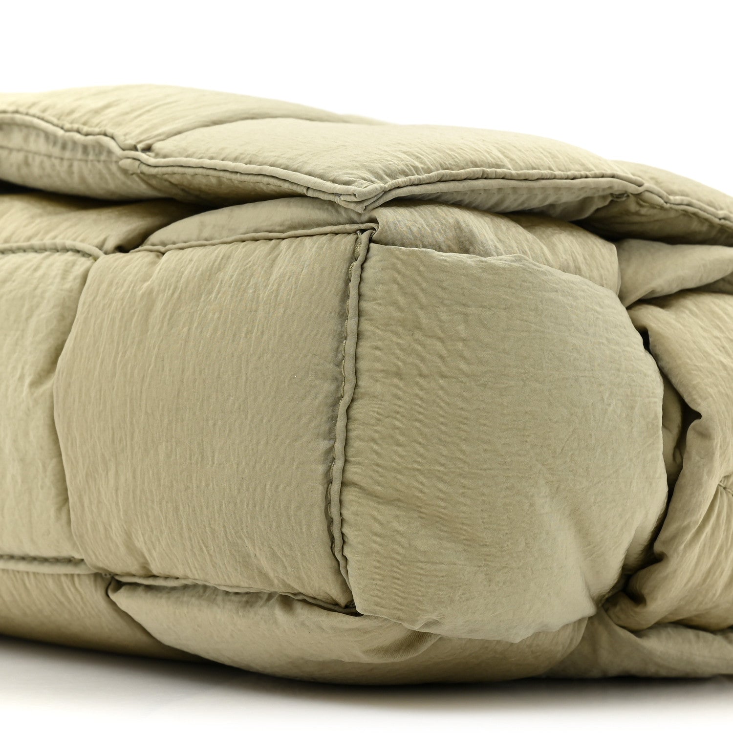 Bottega Veneta Nylon Intrecciato Padded Tech Cassette Bag Travertine 10 of 11