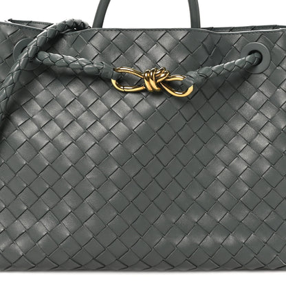 Bottega Veneta Nappa Intrecciato Medium Andiamo Shoulder Bag Aloe 7 of 9