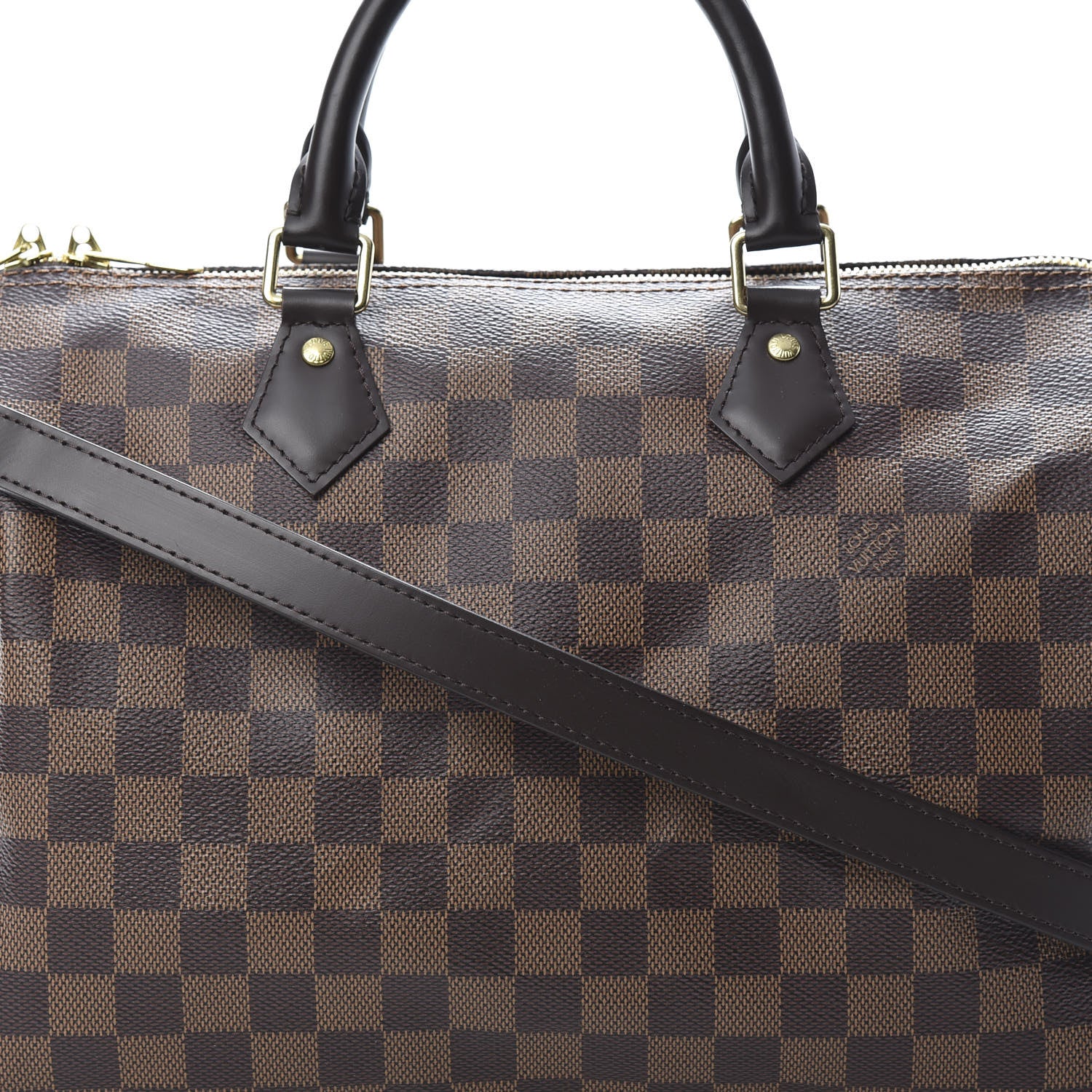 Louis Vuitton Damier Ebene Speedy Bandouliere 30 8 of 11