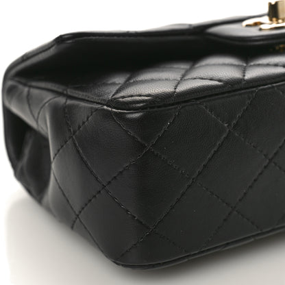 Chanel Lambskin Quilted Mini Rectangular Flap Black 7 of 9