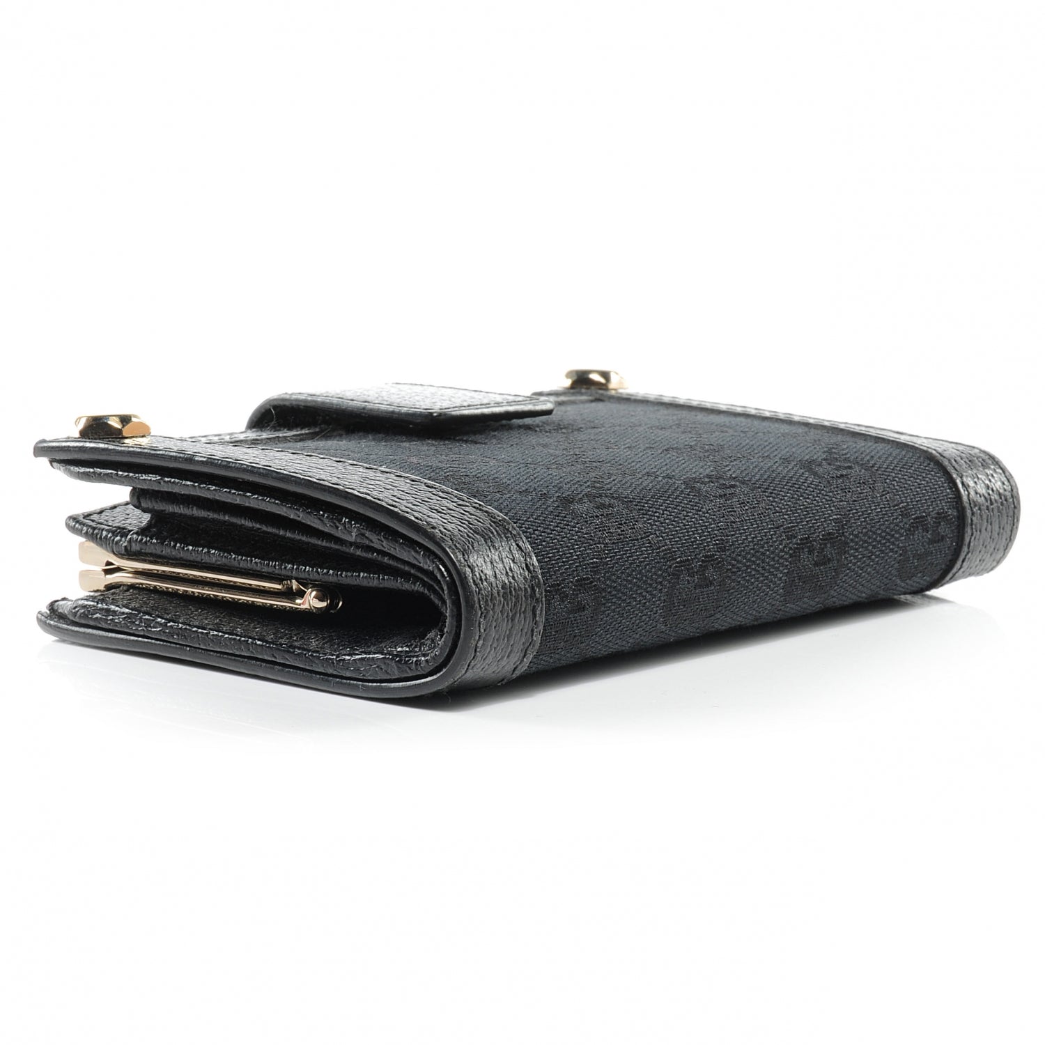 Gucci Leather Charmy French Wallet Black 4 of 7