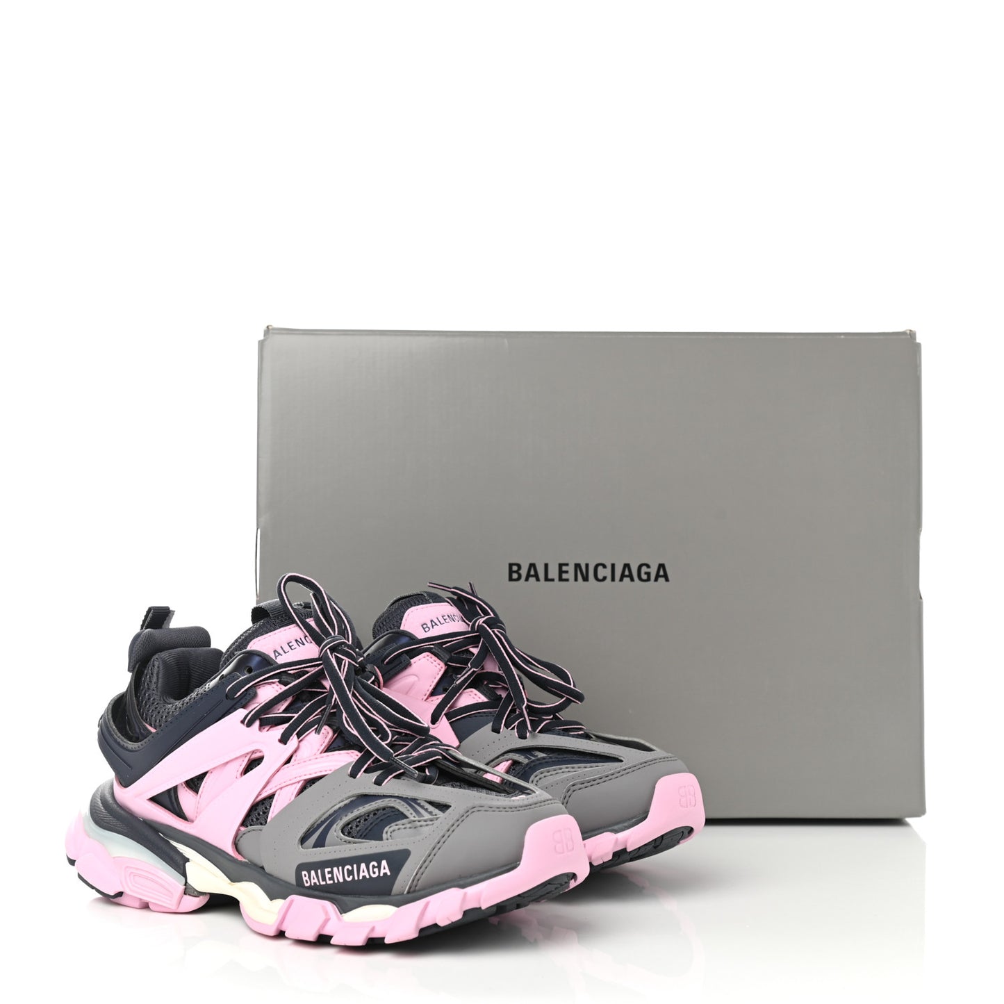 Mesh Nylon Womens Track Sneakers 37 Grey Pink