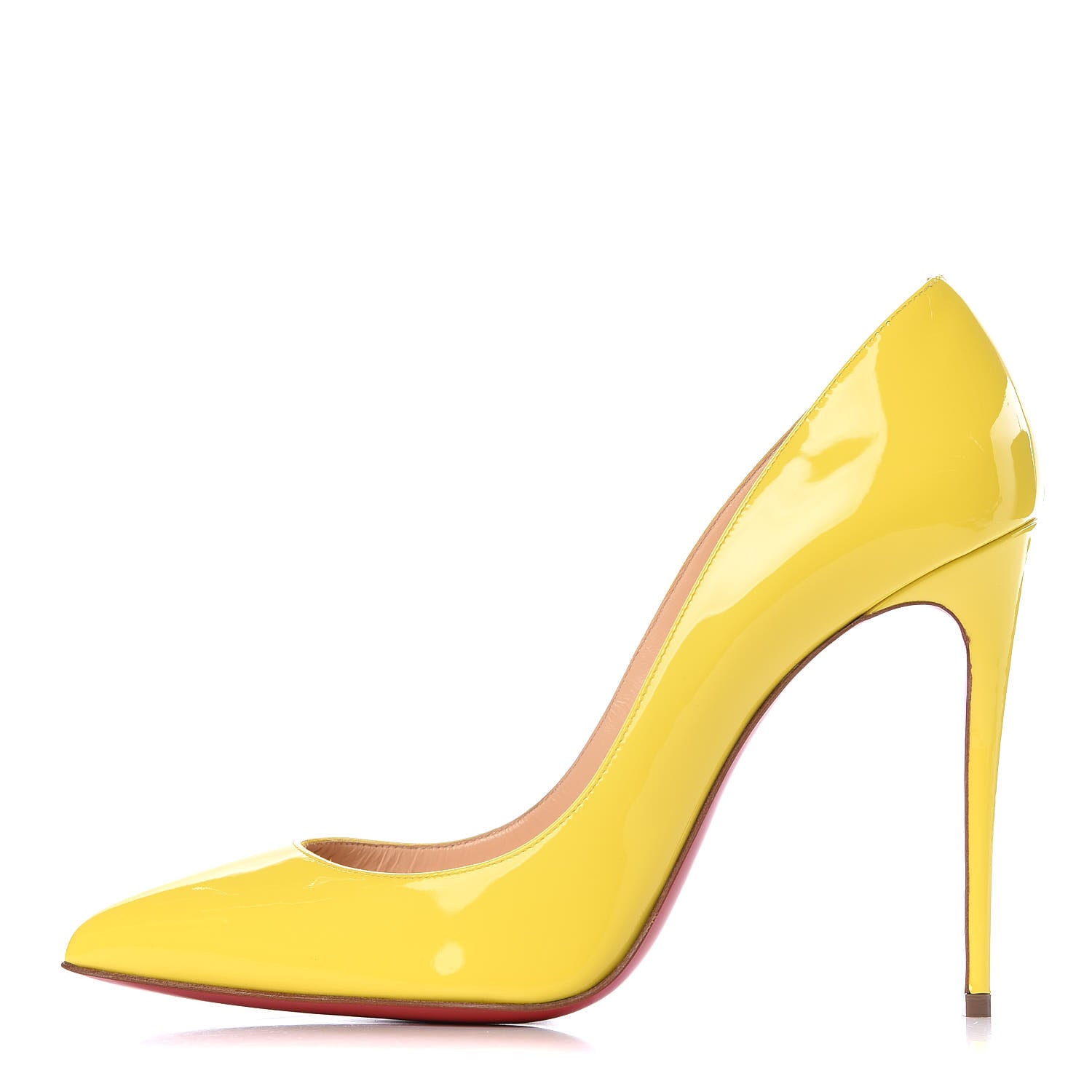 Christian Louboutin Patent Pigalle Follies 100 Pumps 40 Sun 1 of 9