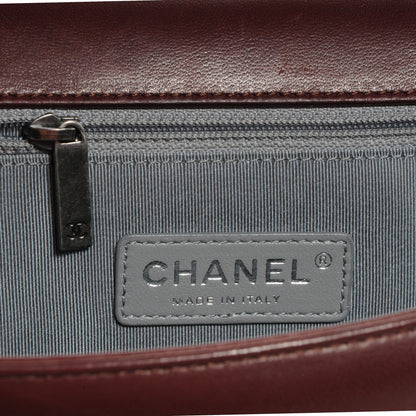 Chanel Lambskin Quilted Large Boy Flap Burgundy 7 of 11