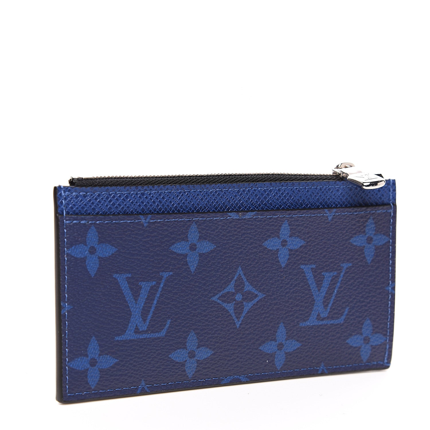 Louis Vuitton Monogram Taiga Coin Card Holder Cobalt 2 of 6