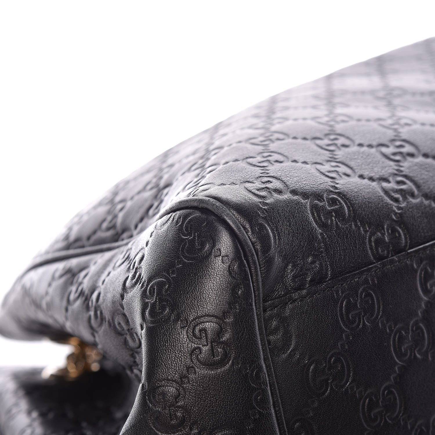 Gucci Guccissima Medium Emily Shoulder Bag Black 9 of 13
