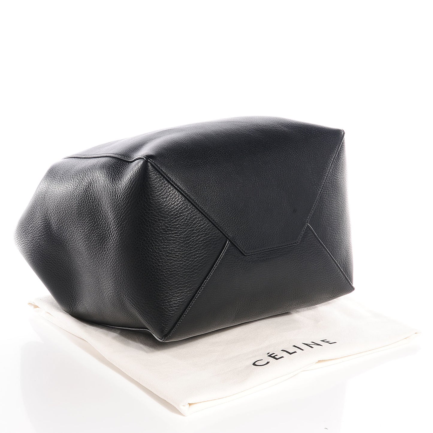 Soft Grained Calfskin Medium Cabas Phantom Black
