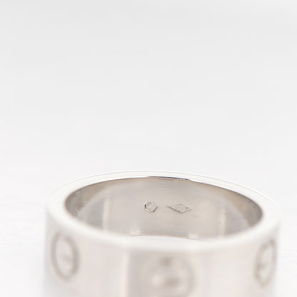 Cartier Platinum 5.5mm LOVE Ring 50 5.5 6 of 6