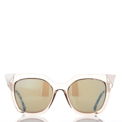 Fendi Iridia Cat Eye Sunglasses FF 0060/S Light Golden 4 of 8