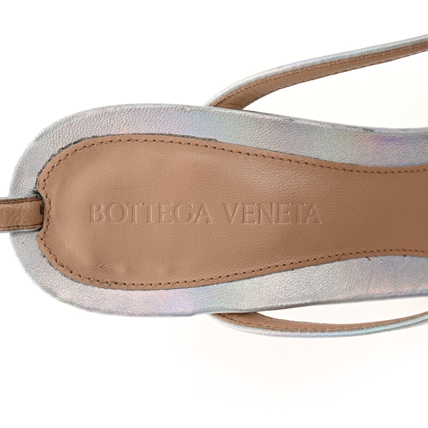 Laser Nappa Stretch Multi Strap 90mm Sandals 37.5 Moon Drop