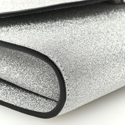 Christian Louboutin Glitter Calfskin Loubi54 Wallet On Chain Silver 7 of 11