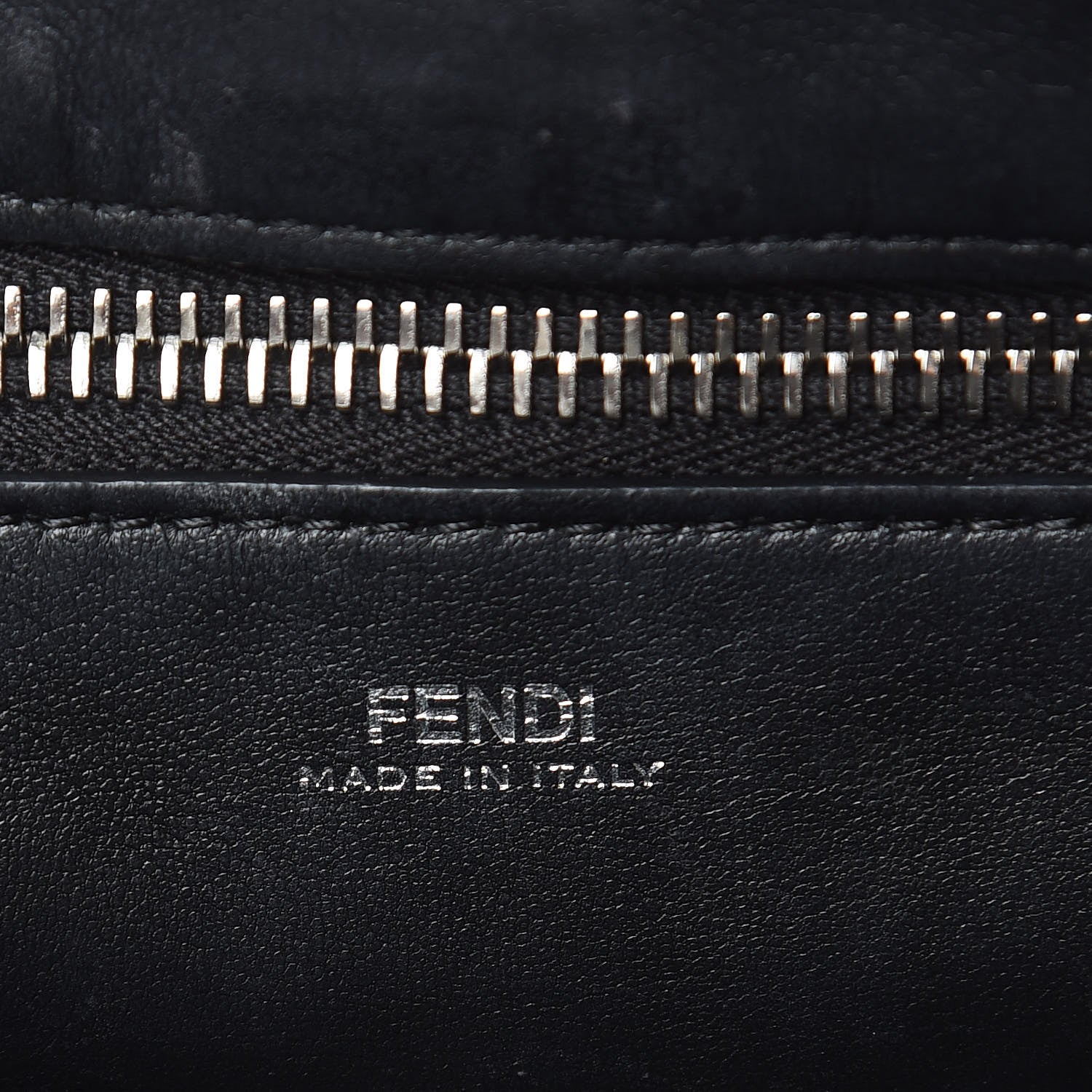 Fendi Shiny Nappa Trapuntata Chain Small DotCom Click Chain Satchel Black 6 of 13