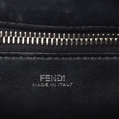 Fendi Shiny Nappa Trapuntata Chain Small DotCom Click Chain Satchel Black 6 of 16