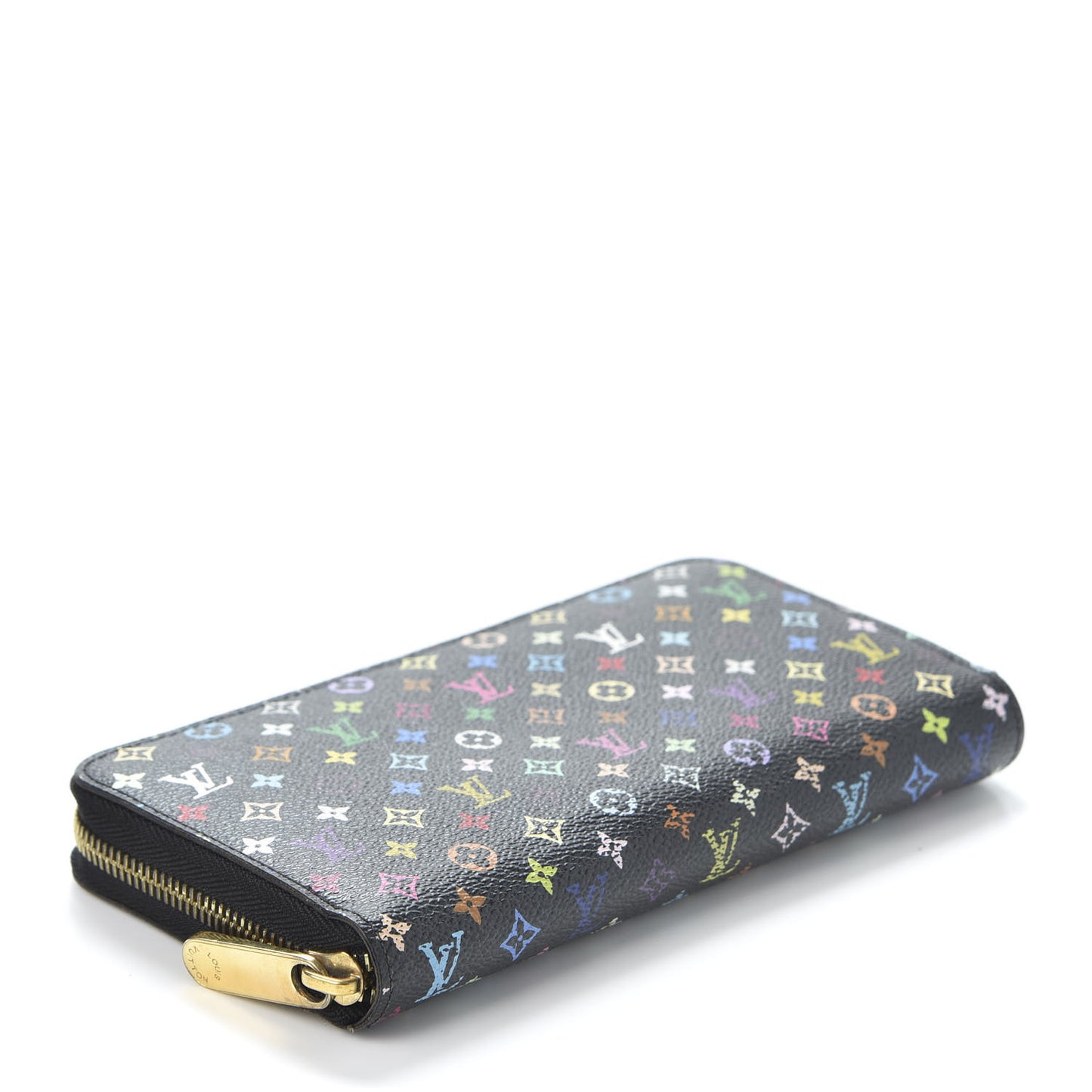 Monogram Multicolor Zippy Wallet Black Violet