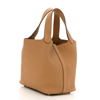 Hermes Taurillon Clemence Picotin Lock 18 PM Biscuit 3 of 11
