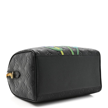 Louis Vuitton LV X YK Empreinte Speedy Bandouliere 25 Black 4 of 10
