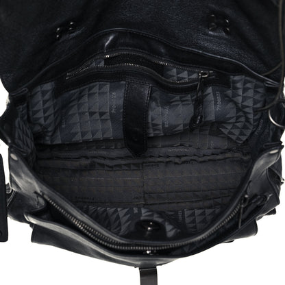 Proenza Schouler Lambskin Fringe Medium PS1 Satchel Black 5 of 21
