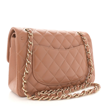 Chanel Lambskin Quilted Small Double Flap Brown 3 of 11