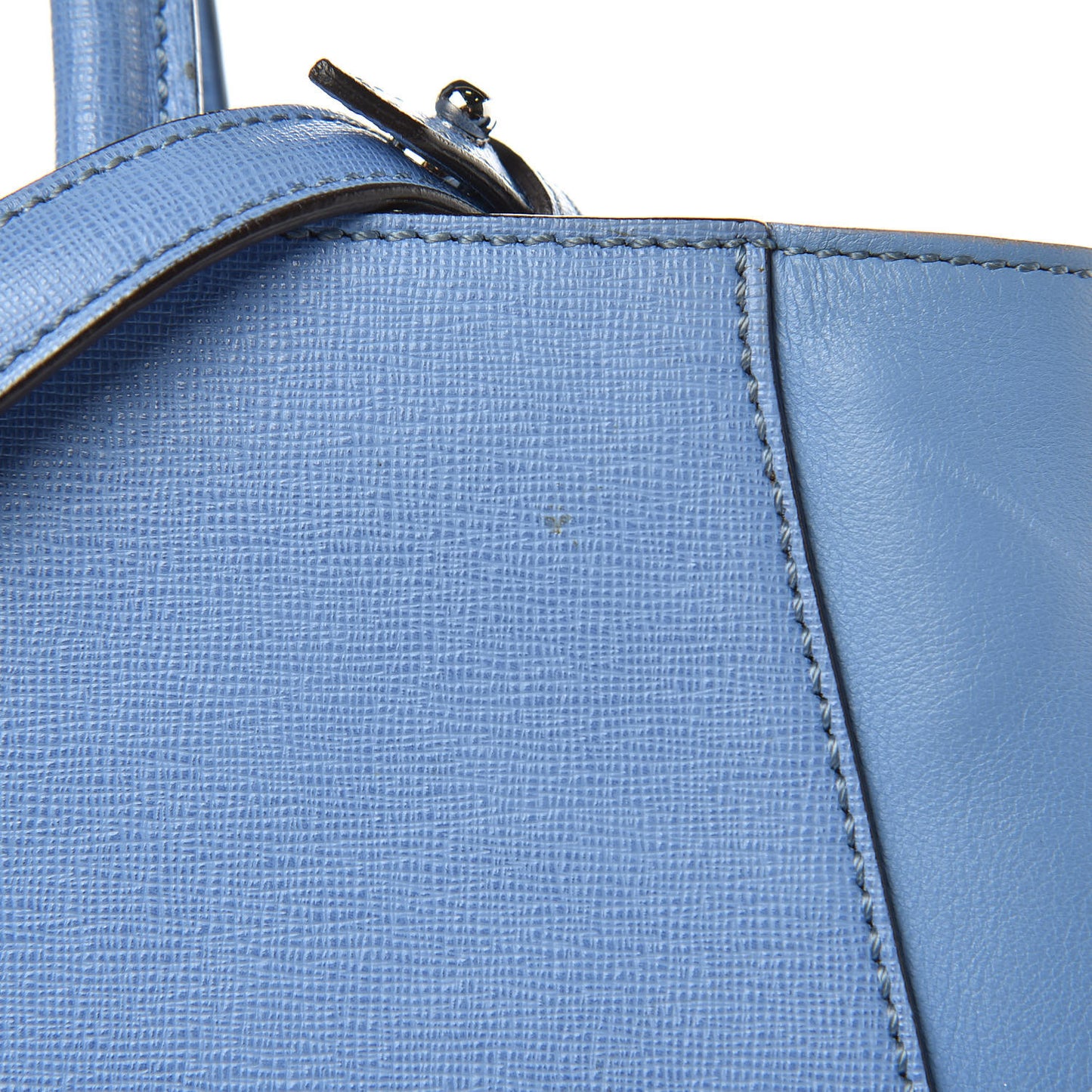 Vitello Elite Flamingo Regular 2Jours Tote Azzurro Nebula