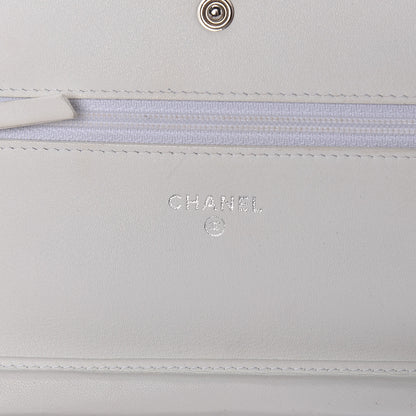 Chanel Caviar Timeless CC Wallet on Chain WOC White 6 of 13