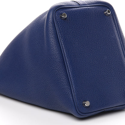 Hermes Taurillon Maurice Picotin Lock 18 PM Bleu Saphir 6 of 9