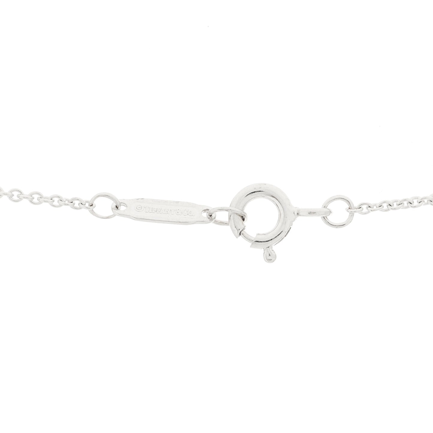 18K White Gold Diamond Round Pave Pendant Necklace